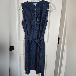Draper James Denim Sleeveless Dress (Small)